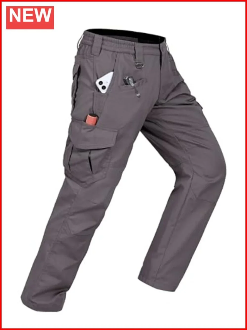 Cargo Tactical Pants Ripstop Waterproof Lightweight Outdoor Hiking Pockets